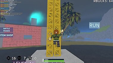 fortnite robloxian uses graple gun and sniper rifle to get a EPIC 28 killstreak (uncut footage)