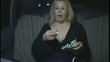 Fat Chubby Tourist so horny she has to masturbate in taxi-6