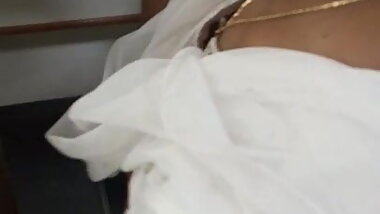 Tamil hot girl small boobs cleavage revealed in public