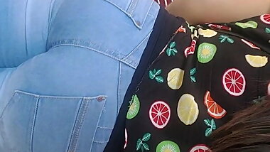 Pantalones ajustados de mezclilla