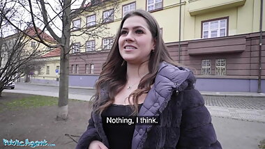 Public Agent, Celeb Lookalike Sereyna Gomez Fucked On Stairs