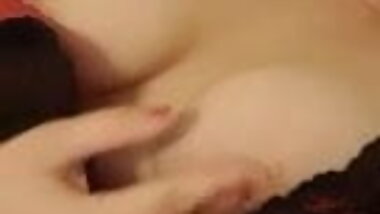 girlfriend shows her perfect breasts