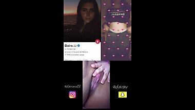 Mexican Tinder girl davima18 masturbating