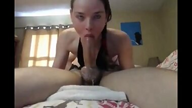 Deepthroat Blowjob From Stepsis