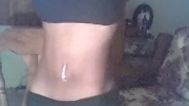 Belly dancing navel piercing