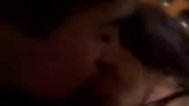 Paisionate kissing with cute girl