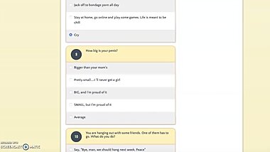 Taking a quiz to find out if I'm an alpha male or a beta male