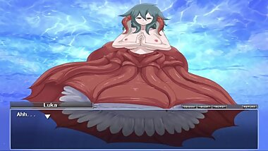 Monster Girl Quest - Dagon Sex Scene (Nonstop Squeezing)