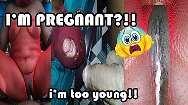 HE CAME IN MY PUSSY!! i told him not to! my mom is gonna be so angry if i get pregnant / Jada Wright