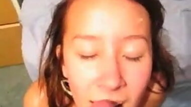 Brit teen doesn't want me to cum in her hair