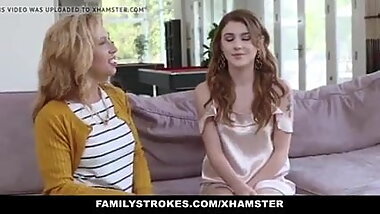 Sister teaching brother how to fuck