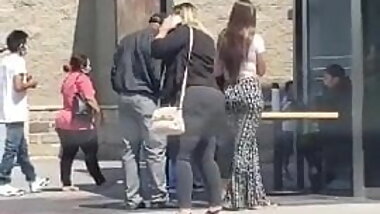 Candid Teen tight Pants BOOTY