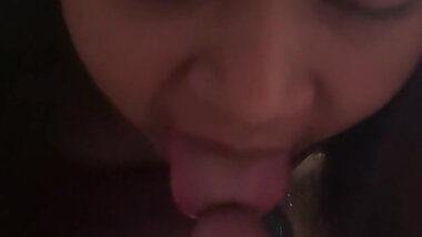 My Thai girl sucks my cock a bit