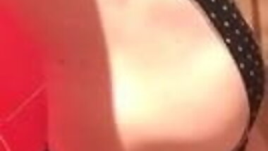 Wife through the anus inflated her stomach