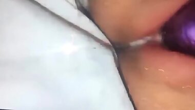 BBW Teen Cums on huge dildo