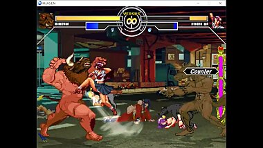 [Mugen hentai] Minotaur vs Athena