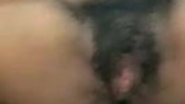 tamil girl with her bf with lots of hair in her pussy 1