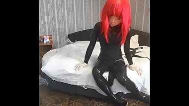 [fx-tube com] Red hair kigurumi wrap extreme breathplay