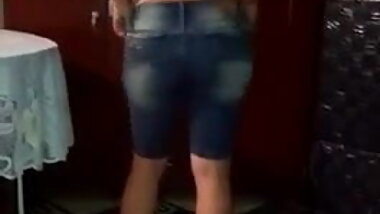 Hot Striptease Dance By My Naughty Young Maid