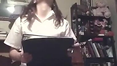 Her Homework Is So Boring