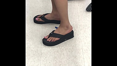 Asian Shopper's Feet