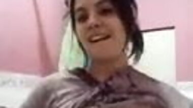 Aisha Self teasing for her hubby on a video call