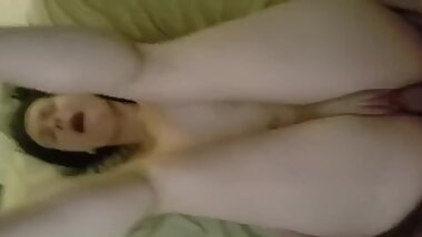 Teen with big ass takes backshots