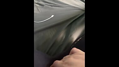 Rubbing my clit through my leggings until intense orgasm!!