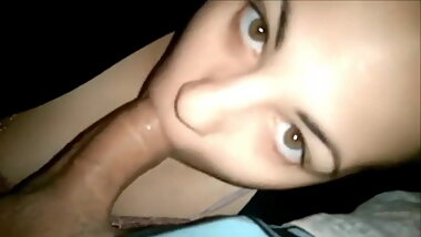 Insane Teen Sucks Dick While Parent is Next Door