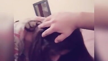 Real gf blowing me