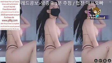 South Korean D Cup female anchor bj game masturbation episode 2