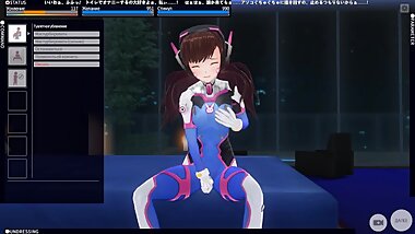 3D HENTAI OVERWATCH DVA masturbation orgasm