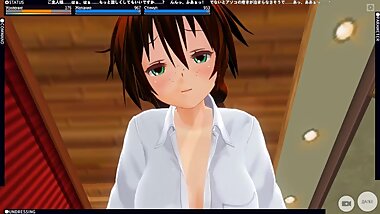 3D HENTAI POV redhead little sister rides your dick