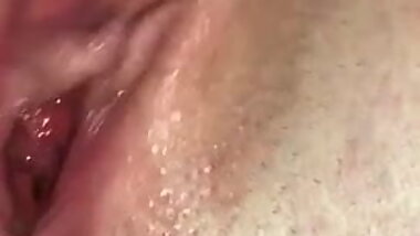 Blonde hottie makes a tape for bf and squirts PT1