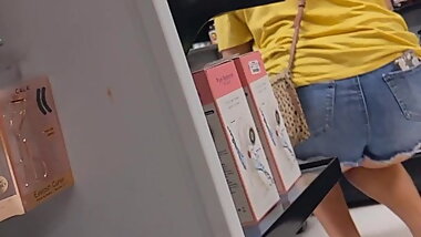 Fat ass teen standing up tight SLO no