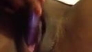 Black Teen Has a Creamy Orgasm