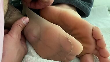 NYLON PANTYHOSE DOUBLE CUMSHOT (By Jossie Fox)