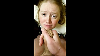 Nerdy Teen Takes Deep Throat Training