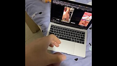 xixixixihahahah young man's solo cum