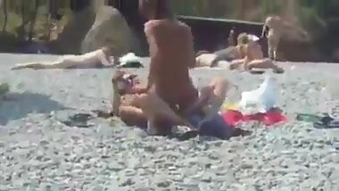 Teen Slut Public Beach Riding
